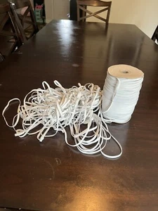 1/4" White Elastic 288 YARDS Premium Quality Mask Making US Seller - Picture 1 of 7