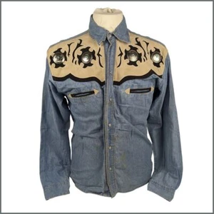 Hawkwind Huw Lloyd Langton Stage Worn Denim Shirt - Picture 1 of 4