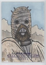 2013 Star Wars Galactic Files Series 2 Sketch Cards 1/1 Adam Talley Auto 07d9