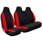 FOR NISSAN NV300 2016 ON - PREMIUM RED PATCH FABRIC VAN SEAT COVERS 2+1