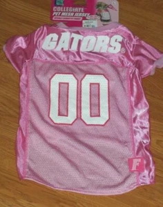 *JERSEY UF UNIVERSITY OF FLORIDA GATOR NCAA MALLA PERRO TALLA M 14" - 18" ROSA NUEVO CON ETIQUETAS - Imagen 1 de 1