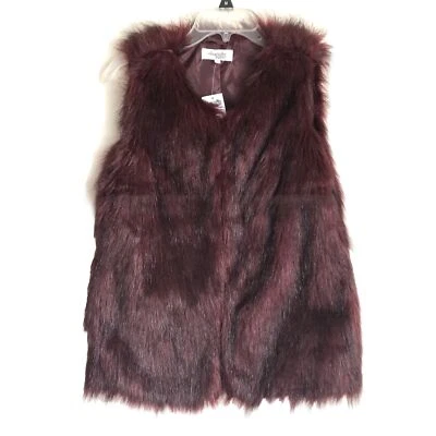 Charlotte Russe Sz S Faux Fur Lined Vest Sleeveless NWT - Image 1 of 4