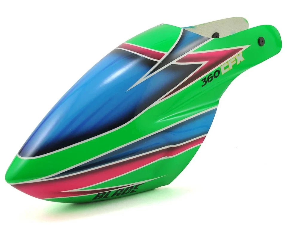 Blade (BLH5053) 360 CFX 3S Fiberglass Canopy (Green/Blue) - Image 1 of 1