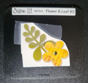 Sizzix Sizzlit Flower & Leaf #3 Stanzschablone 657224 Garten Pflanzen Floral - Bild 1 von 2