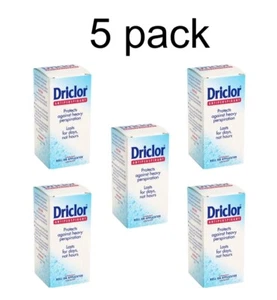 Confezione da 5 DRICLOR ANTITRASPIRANTE ROLL ON 20ml per sudorazione eccessiva - Foto 1 di 4