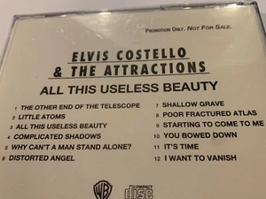ELVIS COSTELLO THE ATTRACTIONS ALL THIS USELESS BEAUTY PROMO CD - Picture 1 of 8