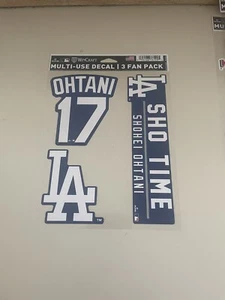 Shohei Ohtani Decals Decal Set 🔥🔥Los Angeles Dodgers🔥🔥 3 Pack MLB Hydroflask - Picture 1 of 1