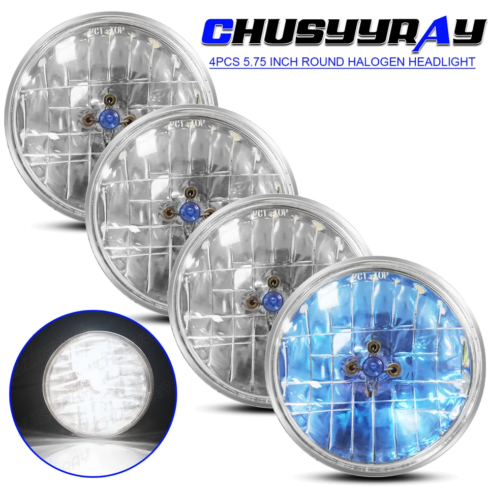 Bombilla halógena delantera para Mazda RX-3 1972-1978 haz alto y bajo x4 Foto 1 de 4