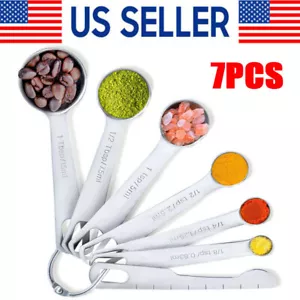 Stainless Measuring Steel 18/8 Spoons Set Cups and quality-01Piece Heavy Duty - Picture 1 of 9