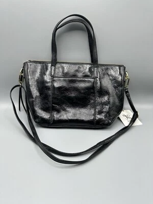 HOBO Kingston Mini Genuine Leather Black TopZip Mini Tote Crossbody Bag - Image 1 of 4