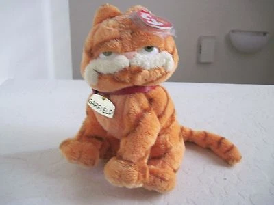 Ty GREEN EYES GARFIELD 6" Cat Plush Stuffed Animal  - Image 1 of 3