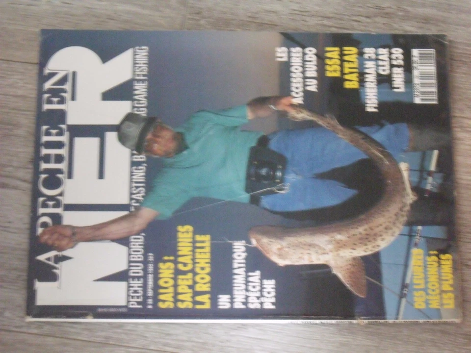 $$$ Revue La peche en mer N°86 Pneumatique  Plumes  Buldo  Fisherman 38   - Photo 1/1