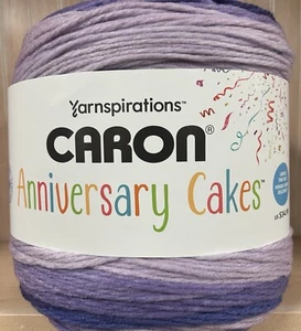 Yarnspirations GRAPE Caron Anniversary Cakes Yarn 1061 yds Acrylic Super Bulky - Picture 1 of 4