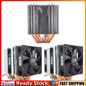 SNOWMAN 6 Heat Pipe CPU Cooler 4 Pin PWM PC Quiet AMD AM3 AM4 Silent Cooling Fan - Picture 1 of 21