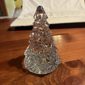 Estatuilla de árbol de Navidad Waterford Crystal 6" firmada - Imagen 1 de 14