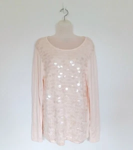 Coast Wollmischung Pullover Gr. M rosa Pailletten Detail Feinstrick Langarm Pulli - Bild 1 von 14