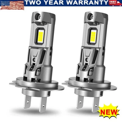 2x H7 AUXITO LED Headlight High Bulb Beam Super 6500K Set Bright Low White - Image 1 of 4