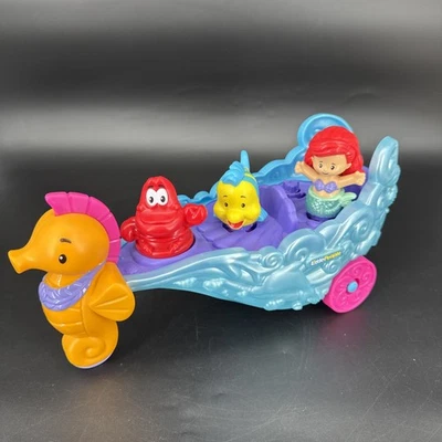 Disney Little People La Sirenita Ariel's Light Up Musical Sea Carriage Foto 1 de 4