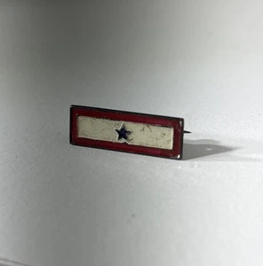 VTG Sterling with Red White Blue Enamel pin Patriotic~Flag~Service - Picture 1 of 6