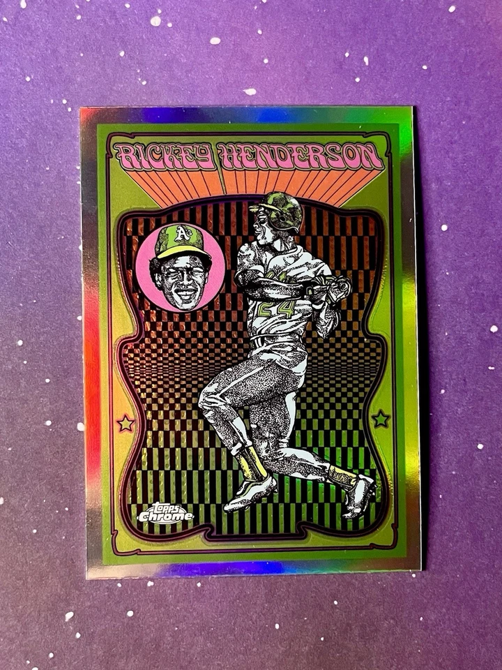 Rickey Henderson SSP Case Hit Ultra Violeta All-Stars Refrator UV-12 A's - Imagem 1 de 1