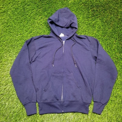 Moletom com capuz Wrangler vintage anos 80 com zíper feito nos EUA feminino pequeno tamanho grande - Imagem 1 de 4