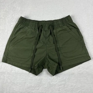 Title Nine Scout Ripstop Shorts Women’s Size Small Elastic Waist Pockets Green - Picture 1 of 11