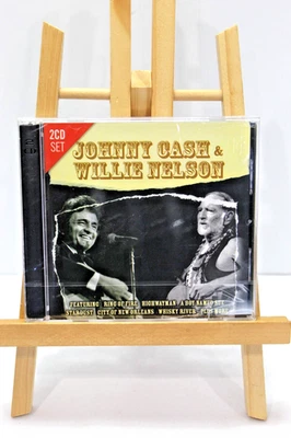 NEW Johnny Cash & Willie Nelson Live Music 2006 2CD Disc Set Country Songs Mint - Image 1 of 4