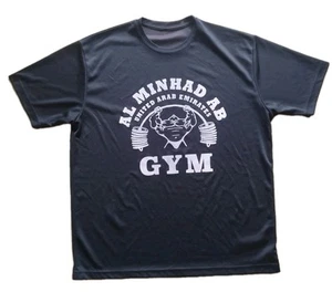 T-shirt homme à séchage rapide gym muscle manches courtes humidité Al Minhad Ab base aérienne gym - Photo 1/15