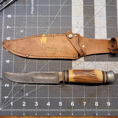 Vintage Edge Brand Solingen Germany Original Bowie Knife 457 Stag Handle 100 79 - Image 1 of 4