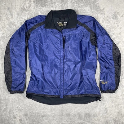 Chaqueta cortavientos Mountain Hardwear para mujer 10 cremallera completa azul conducto etiqueta SL Foto 1 de 4