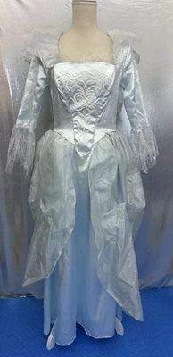 Disney Cinderella Costume Dress Up Kids Sz M (8/10) L Blue Fairy Godmother Play - Image 1 of 4