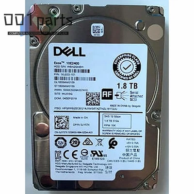 New Dell 1.8TB 10K 2.5'' 12Gbps SAS Hard Drive ST1800MM0159 0JY57X JY57X - Image 1 of 2