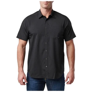 511 Tactical Men Black Aerial Short Sleeve Button up Vented Shirt Performance L - Picture 1 of 17