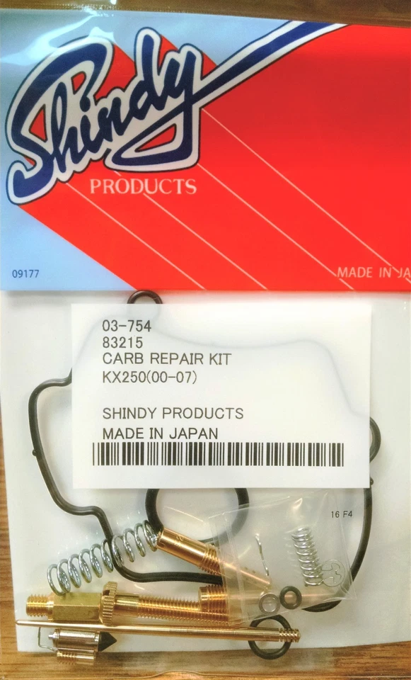 Комплект для ремонта карбюратора Kawasaki KX250 KX 250 '00-07 2-тактный - Изображение 1 из 1