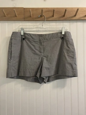 Теория черно-белый имбирь шорты легкий хлопок Cottagecore размер 10 - Изображение 1 из 4