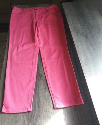 Belle Gray by Lisa Rinna Jeans w/ Side Vents Rose Pink Reg 8 A253218 - Image 1 of 4