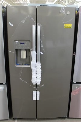 GE GSS25GMPES 36" Slate 25.3 Cu. Ft. Side By Side Refrigerator NOB #152407 - Image 1 of 4