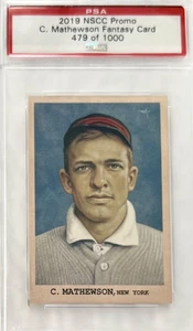 💎2019 NSCC Promo Christy Mathewson⚾️Fantasy Card #479 of 1000 PSA! - Picture 1 of 7