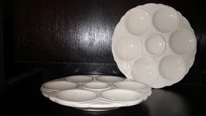 SARREGUEMINES LOT DE 2 ASSIETTES À HUITRES Diam 24cm - Imagen 1 de 1