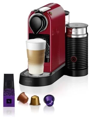 Krups XN7615 CitiZ&Milk Nespresso Kapselmaschine 19 bar 1,0 l  Rot - Bild 1 von 4
