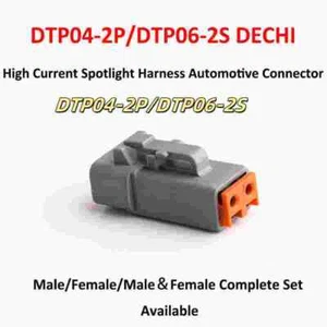 Car Connector Plugs DEUTSH High Current Spotlight Wire Harness DTP04-2P/DTP06-2S - Picture 1 of 9