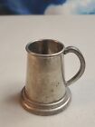 Vintage English Pewter Sheffield England 2" Miniature Beer Stein Cup Shot