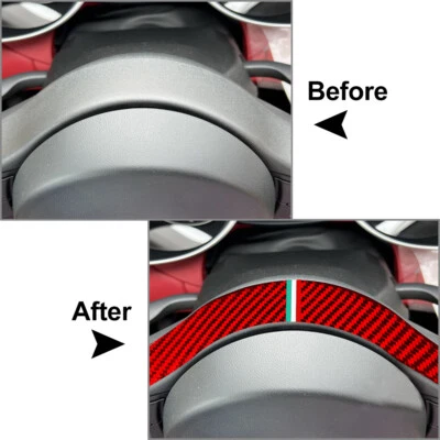 Interior Steering Wheel Strip Cover Trim Fit For Alfa Romeo Giulia 2017-2019 18 - image 1 of 4