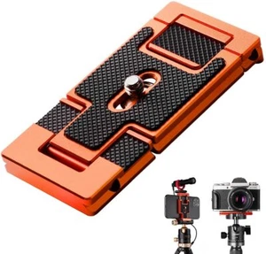 K&F Concept Camera Cellphone Quick Release Plate with 1/4" Screw Aluminum Alloy - Picture 1 of 16