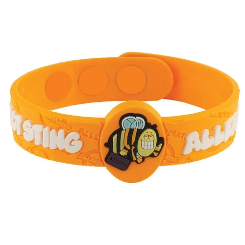 Pulsera de silicona médica para alergias AllerMates para niños nuez soja trigo lácteos ¡y más! Foto 1 de 1