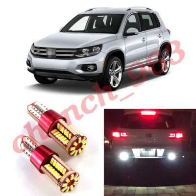2 Xenon White 19-SMD LED Bulbs Fit for Volkswagen Tiguan 2009-2017 Backup Lights - Image 1 of 4