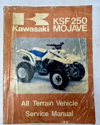 Kawasaki 99924-1067-01 1987 KSF250 KSF250-A1 Mojave ATV manual de servicio Foto 1 de 3