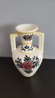 Large Vintage Hand Painted Glazed Ceramic Trophy Vase From Spain