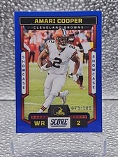 Amari Cooper 2023 Panini-Score Football Blue Parallel, #'D/100, # 211