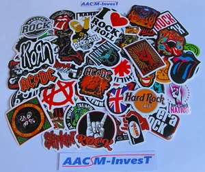 50 Aufkleber Rock Rocker Sticker Set Band Punk Heavy Metal Punk Musik Geschenk - Bild 1 von 1